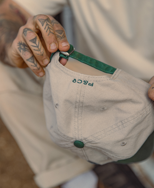 Genuine Parts 5 Panel - Ecru / Green