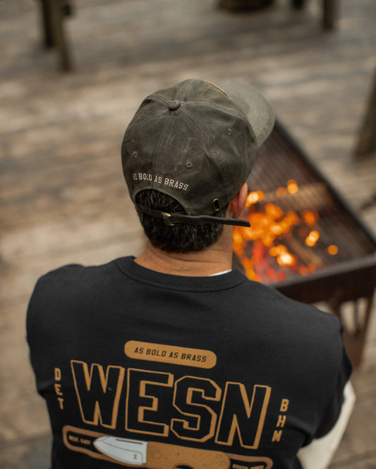 P&Co x WESN Waxed Cap - Olive